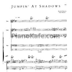 Ноты Gary Moore - Jumpin' at shadows (Voice, Guitar, Bass) - предпросмотр