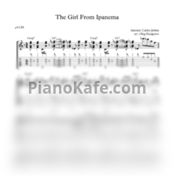 Ноты Antonio Carlos Jobim - The girl from Ipanema - предпросмотр