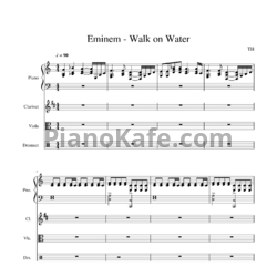 Ноты Eminem feat. Beyonce - Walk on water (Партитура) - предпросмотр
