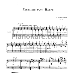Ноты Камиль Сен-Санс - Фантазия для арфы (Op. 95) - предпросмотр