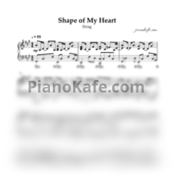 Ноты Sting - Shape of my heart (Piano cover by Evgeny Alexeev) - предпросмотр