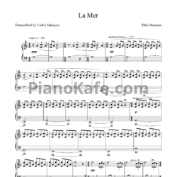Ноты Dirk Maassen - La mer - предпросмотр