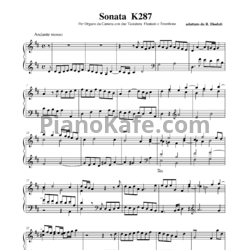 Ноты Д. Скарлатти - Соната K287 - предпросмотр