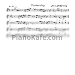 Ноты The Beatles - Yesterday. Viva La Panda  GdSAX(+1) - предпросмотр