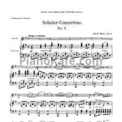 Ноты А. Губер - Концертино №4 (Op. 8)