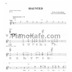 Ноты Evanescence - Haunted - предпросмотр