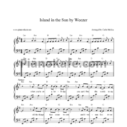 Ноты Weezer - Island in the sun