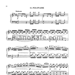 Ноты Михаил Огинский - Полонез №11 соль мажор "Для Амелии" - предпросмотр