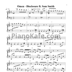 Ноты Disclosure ft. Sam Smith - Omen - предпросмотр