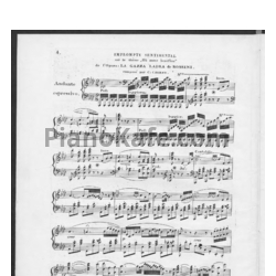 Ноты Карл Черни - Сентиментальный экспромт на тему "O nume benefico", Op. 523 - предпросмотр