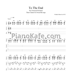 Ноты My Chemical Romance - To the end - предпросмотр