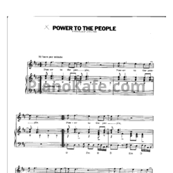 Ноты John Lennon - Power to the people - предпросмотр