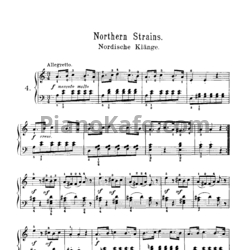 Ноты Корнелиус Гурлитт - Nothern strains (Op. 101, №4) - предпросмотр