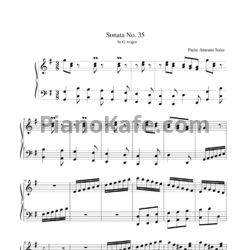 Ноты Antonio Soler - Sonata No. 35 in G major - предпросмотр