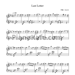 Ноты Jurrivh - Last letter - предпросмотр