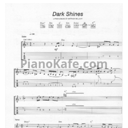 Ноты Muse - Darkshines - предпросмотр