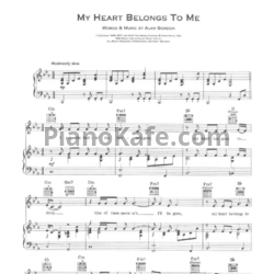 Ноты Barbara Streisand - My heart belongs to me - предпросмотр