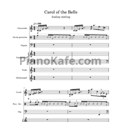 Ноты Lindsey Stirling - Carol of the bells (Партитура) - предпросмотр