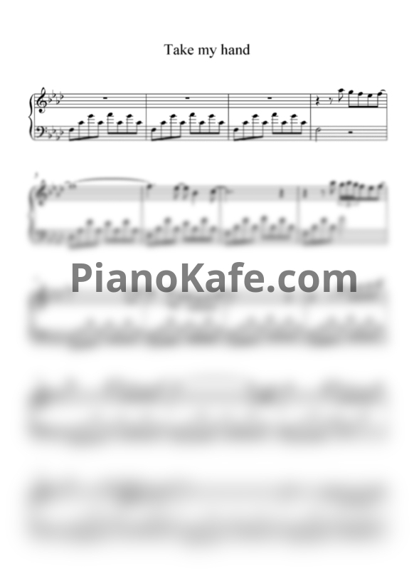 Ноты Omar Akram - Take my hand - PianoKafe.com