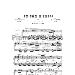 Ноты Камиль Стамати - 2 вариации на тему "Свадьба Фигаро" (Op. 42) - предпросмотр