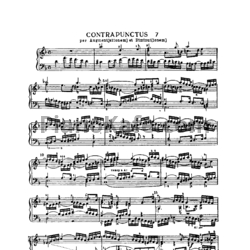 Ноты И. Бах - Искусство фуги (в изложении для фортепиано). Контрапункт №7 - предпросмотр