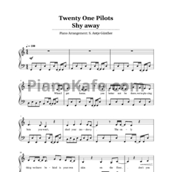Ноты Twenty One Pilots - Shy away - предпросмотр