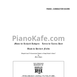 Ноты Richard Rodgers - A connecticut Yankee (Книга нот) - предпросмотр