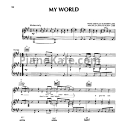 Ноты Bee Gees - My world - предпросмотр