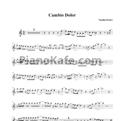 Ноты Natalia Oreiro - Cambio dolor