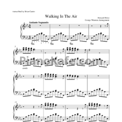 Ноты Howard Blake, George Winston - Walking in the air - предпросмотр