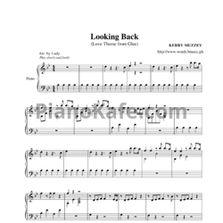 Ноты Kerry Mazzey - Looking back (Love theme from Glee) - предпросмотр
