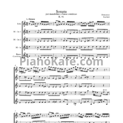 Ноты Д. Скарлатти - Соната K91 - предпросмотр