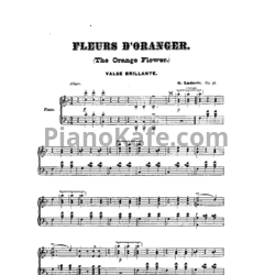 Ноты Л. Гоббартс - Оранжевый цветок. Блестящий вальс для фортепиано (Op. 36) - предпросмотр