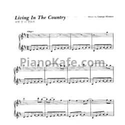 Ноты George Winston - Living in the country - предпросмотр