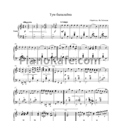 Ноты А. Эльштейн - Тум балалайка (Обработка для баяна Ян Табачник)