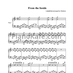 Ноты Linkin Park - From the inside - предпросмотр