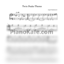 Ноты Angelo Badalamenti - Twin Peaks theme (Легкая версия) - предпросмотр