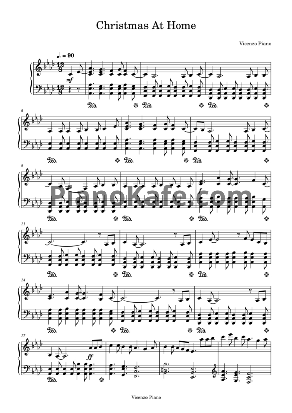 Ноты Vicenzo Piano - Christmas At Home - PianoKafe.com