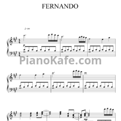 Ноты Richard Clayderman - Fernando - предпросмотр