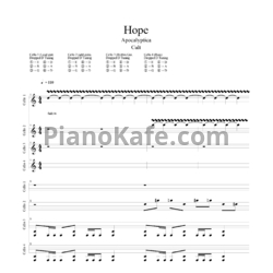 Ноты Apocalyptica - Hope - предпросмотр