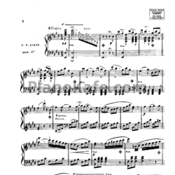 Ноты Шарль Алькан - Вариации на тему из фортепианного концерта No.3 Д. Штайбельта (Op. 1) - предпросмотр