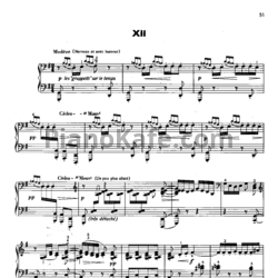 Ноты Claude Debussy - Менестрели - предпросмотр