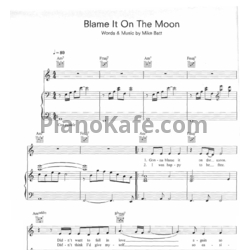 Ноты Katie Melua - Blame it on the moon - предпросмотр