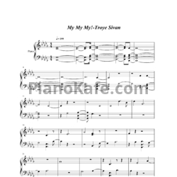 Ноты Troye Sivan - My my my! - предпросмотр