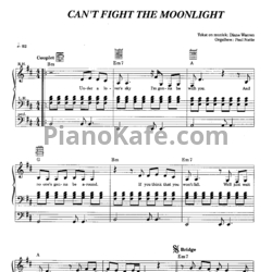 Ноты LeAnn Rimes - Can't fight the moonlight