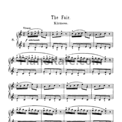 Ноты Корнелиус Гурлитт - The fair (Op. 101, №8) - предпросмотр