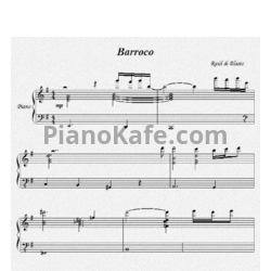 Ноты Raul Di Blasio - Barocco