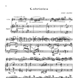 Ноты Andre Jolivet - Cabrioles - предпросмотр