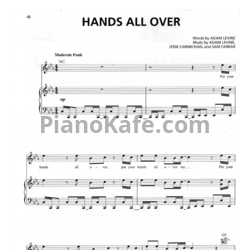 Ноты Maroon 5 - Hands all over - предпросмотр