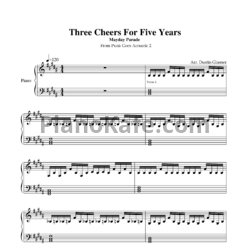 Ноты Mayday Parade - Three cheers for five years - предпросмотр